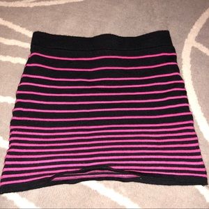 Forever 21 Pink and Black Night Out Skirt